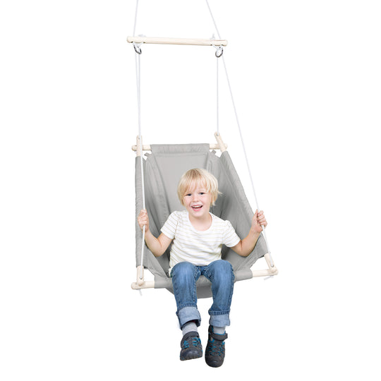 Hanging Seat 'Taupe', Adjustable from Rocking Lounger to Rocking Seat, from Birth to approx. 6 Years/30kg