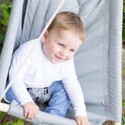 Sedile appeso "taupe", regolabile da divano a dondolo a sedia a dondolo, dalla nascita fino a circa 6 anni/30kg