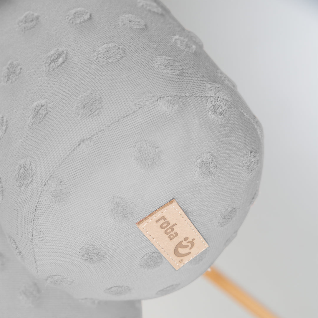 Tour de lit en forme de serpent 'Lil Planet' - Coton biologique certifié - 170 cm - Gris argenté