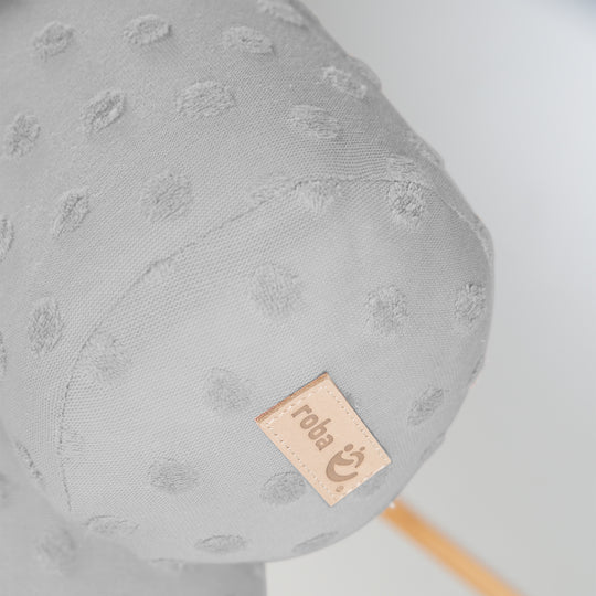 Tour de lit en forme de serpent 'Lil Planet' - Coton biologique certifié - 170 cm - Gris argenté