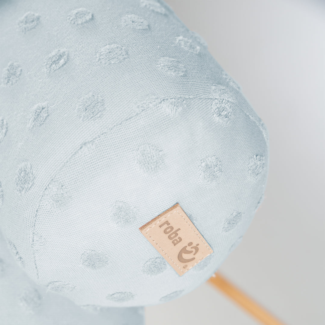 Tour de lit en forme de serpent 'Lil Planet' - Coton biologique certifié - 170 cm - Bleu clair