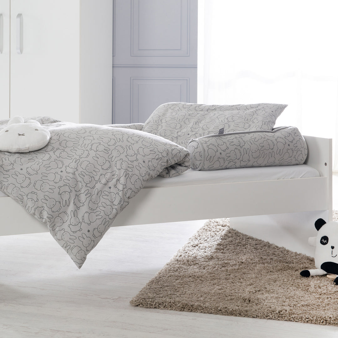 Bed Bumper 'miffy®', Suitable as a Nursing Pillow, Made of 100% Cotton Jersey, Length 170 cm