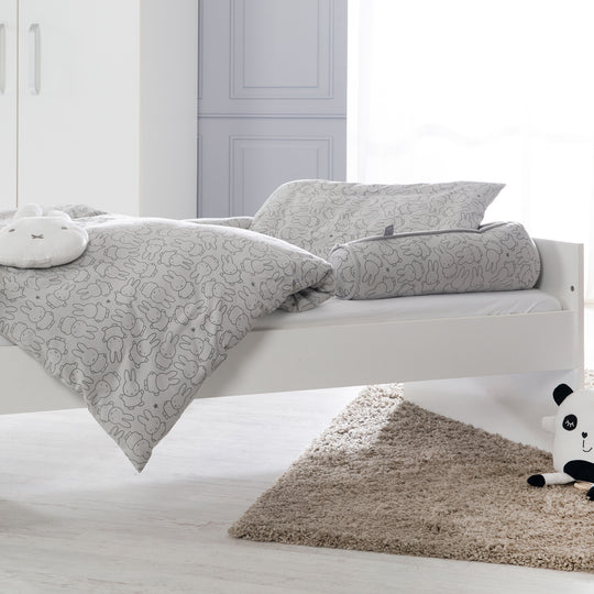Bed Bumper 'miffy®', Suitable as a Nursing Pillow, Made of 100% Cotton Jersey, Length 170 cm