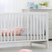 Serpent de lit "roba Style", tour de lit bébé, avec visage d'ours "Sammy", gris argenté, 170 cm
