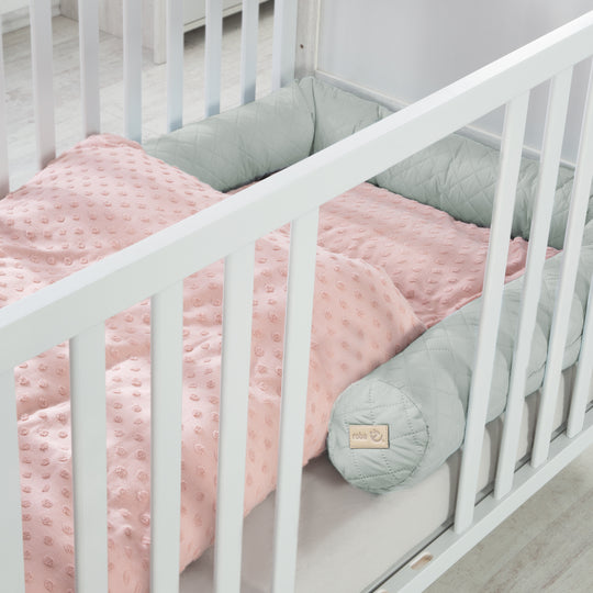 Bed Bumper 'roba Style', Baby Bed Surround, Frosty Green, 170 cm