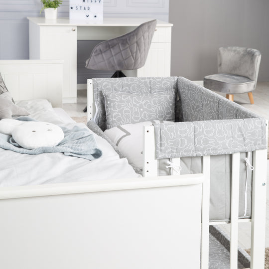 Cradle & Co-Sleeping Bed 'miffy®' 3-in-1, Baby Bed, Including Complete Bed Accessories