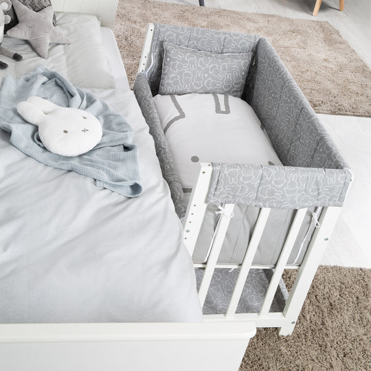 Cradle & Co-Sleeping Bed 'miffy®' 3-in-1, Baby Bed, Including Complete Bed Accessories