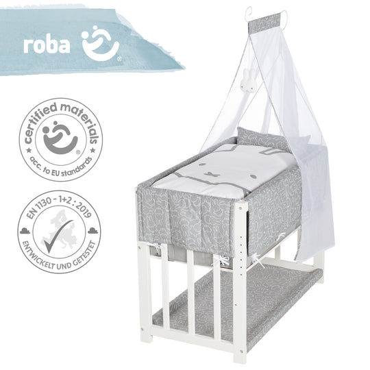 Cradle & Co-Sleeping Bed 'miffy®' 3-in-1, Baby Bed, Including Complete Bed Accessories