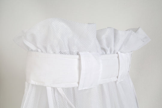 Baby Bed Canopy 'safe asleep®', Bed Canopy 'Air', White, Mesh Canopy for Baby Crib