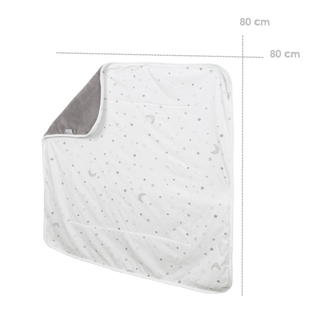 Couverture de bébé 'Sternenzauber' - 80 x 80 cm - en jersey coton pour filles et garçons