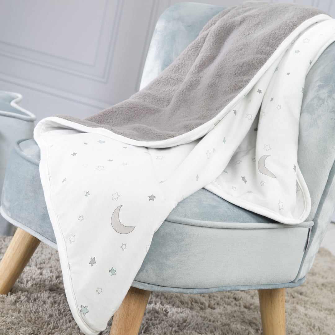 Couverture de bébé 'Sternenzauber' - 80 x 80 cm - en jersey coton pour filles et garçons