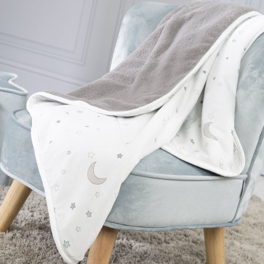 Couverture de bébé 'Sternenzauber' - 80 x 80 cm - en jersey coton pour filles et garçons