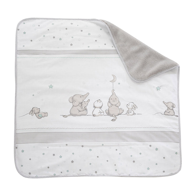 Couverture douillette "Sternenzauber" - couverture pour bébé en coton, dimensions 80 x 80 cm