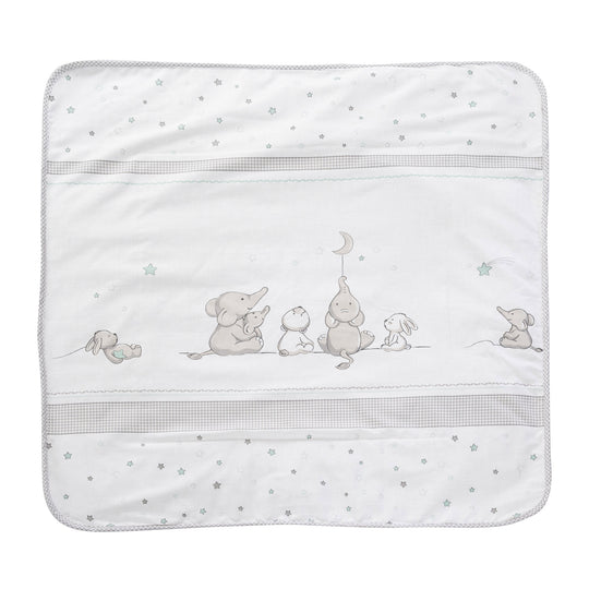 Couverture douillette 'Sternenzauber' - couverture pour bébé en coton, dimensions 80 x 80 cm