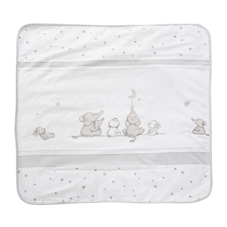 Cuddly blanket 'Magic Stars' - baby blanket made of 100% cotton, dimensions 80 x 80 cm