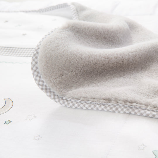 Couverture douillette 'Sternenzauber' - couverture pour bébé en coton, dimensions 80 x 80 cm