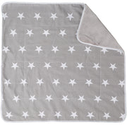 Baby blanket 'Little Stars', 2-sided: 1x super soft, warm & fluffy, 1x 100% cotton