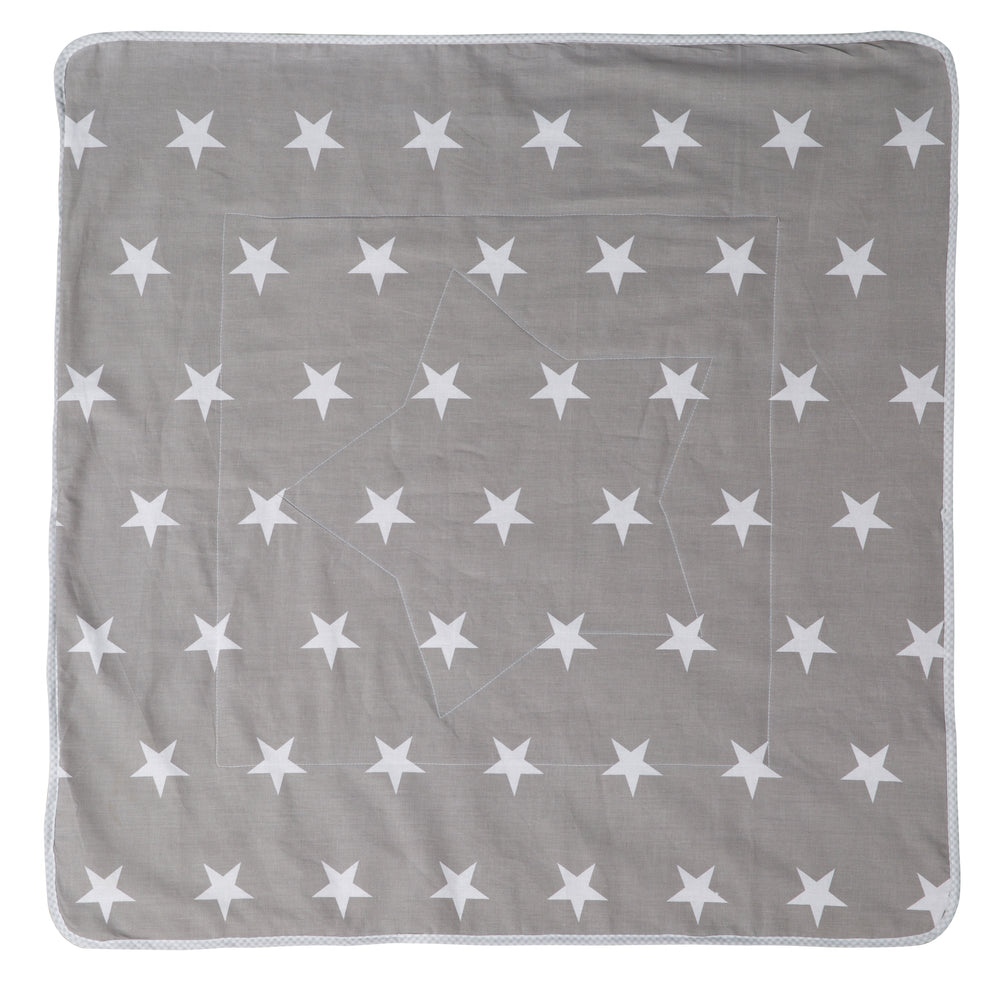 Couverture de bébé 'Little Stars', 2 faces : 1x très doux, chaud et douillet, 1x 100% coton