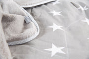Coperta per neonati "Little Stars", 2 lati: 1x super morbida, calda e soffice, 1x 100% cotone