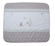 Baby blanket 'Indibear', 2 sides: 1x super soft, warm & fluffy, 1x 100% cotton