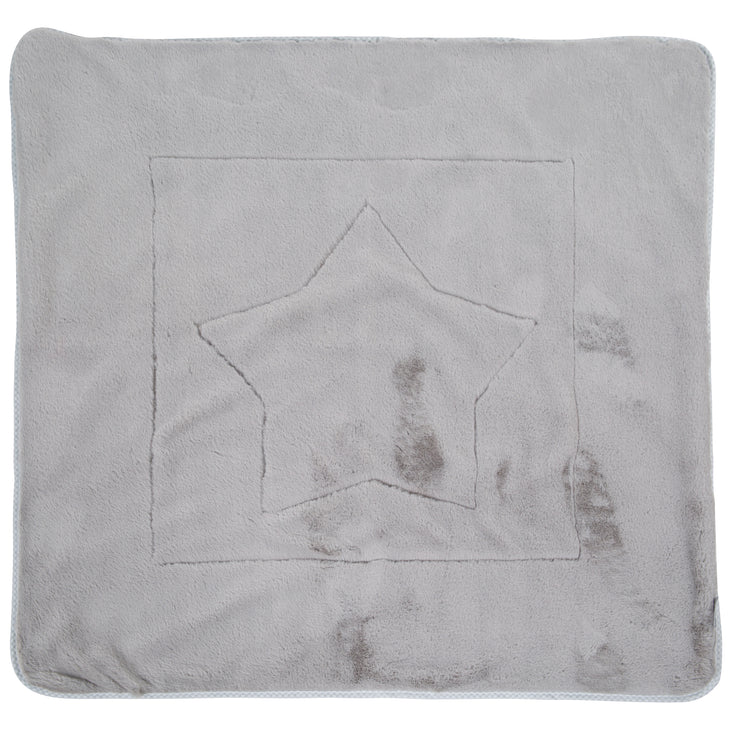 Manta para bebé 'Indibaer', 2 lados: 1x súper suave, cálido y esponjoso, 1x 100% algodón