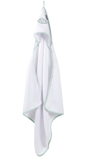 Lot de serviettes "Happy Cloud", 3 pièces, serviette à capuche, serviette de toilette 30 x 30 cm, gant de toilette