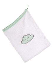 Towel Set 'Happy Cloud', 3-pieces, Terry, Hooded Towel, Towel 30 x 30 cm, Washcloth