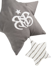 Boîte à musique "Rock Star Baby 3", aide au sommeil, textile étoile lavable, décoration, gris/blanc