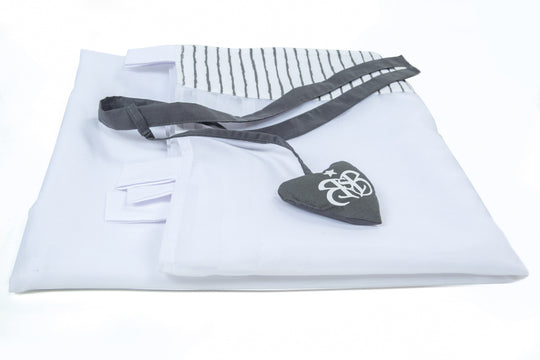 Curtain Set 'Rock Star Baby 3', 2-Piece, Curtain Set, Gray Stripes, Baby & Children's Room Decor