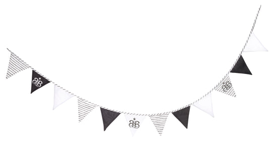 Wimpelkette 'Rock Star Baby 3', 12 Wimpel (2 m), Länge Kette 3 m, Baby- & Kinderzimmer Deko