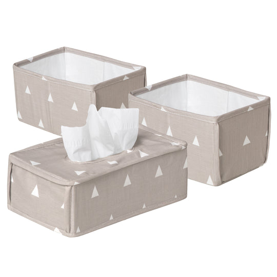 Set d'organisation des soins Indibaer', 2 boîtes de couches, 1 boîte de lingettes humides