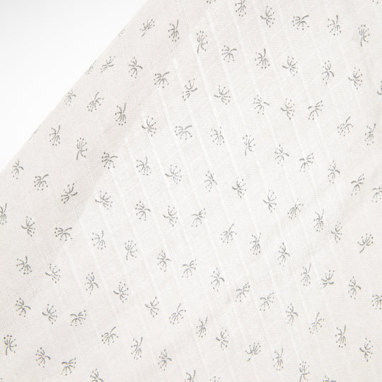 Organic 3-Piece Diaper Set 'Lil Planet' Silver Grey, Muslin Fabric, Organic Cotton, GOTS, 80 x 80 cm