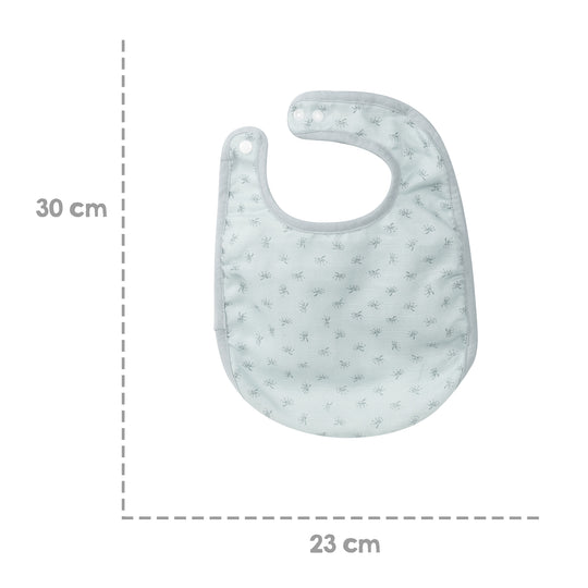 Organic 3-Piece Bib Set 'Lil Planet' Light Blue, Jersey, Muslin, Cotton, GOTS, 23 x 30 cm