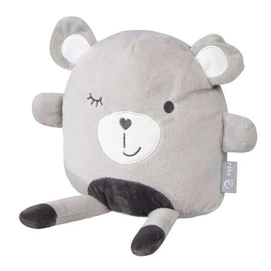 Cojín de peluche 'Lil Cuties', peluche 'Sammy' con tarjeta de amistad, Gris Plateado