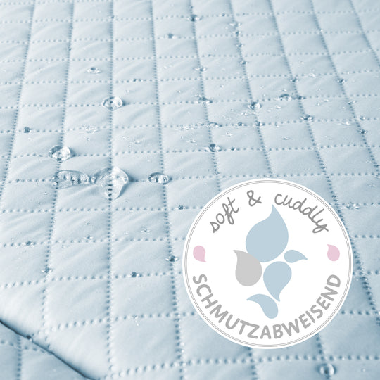 Play Mat 'roba Style' 85 x 75 cm incl. Play Arch with 5 Elements 'Benny' - Light Blue