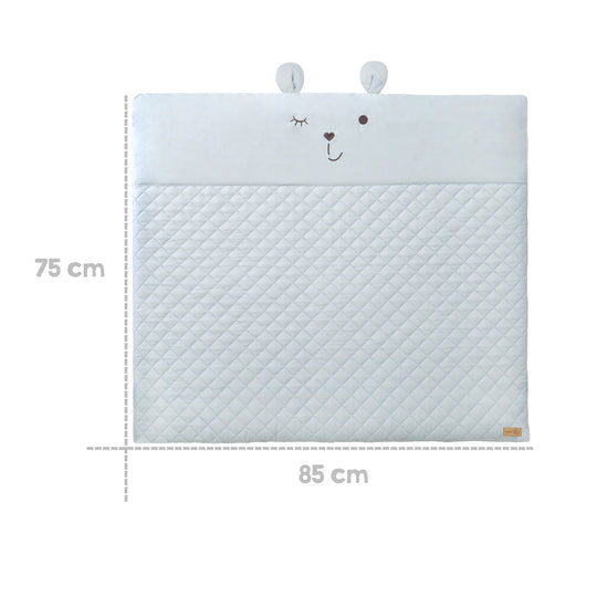 Play Mat 'roba Style' 85 x 75 cm incl. Play Arch with 5 Elements 'Benny' - Light Blue