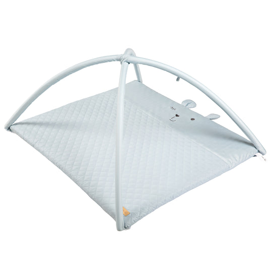 Play Mat 'roba Style' 85 x 75 cm incl. Play Arch with 5 Elements 'Benny' - Light Blue