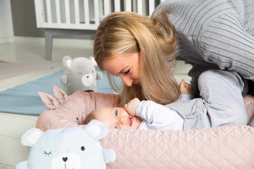 Nid d'ange 'roba Style' avec visage de lapin 'Lily' - Nid douillet - Rose