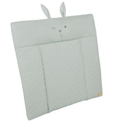 Changing mat soft 'roba Style' 85x75 cm, wipeable, in frosty green, with bear face "Benny".