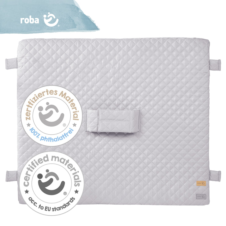 Changing mat 'roba Style' with strap & lugs, 85 x 75 cm, gray
