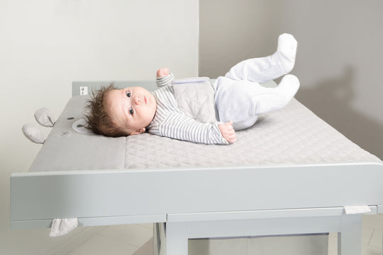 Changing Mat 'roba Style' 85 x 75, with Safety Belt & Tabs, with Bear Face