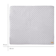 Changing mat soft 'roba Style', 85 x 75 cm, wipeable, silver-gray