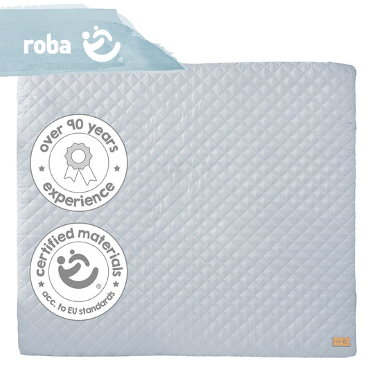 Matelas à langer soft 'roba Style' - 85x75 cm - Essuyable - Bleu clair / Ciel