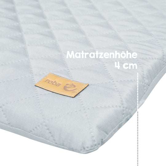 Matelas à langer soft 'roba Style' - 85x75 cm - Essuyable - Bleu clair / Ciel