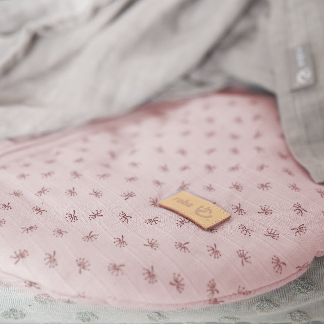 Saco de dormir orgánico 'Lil Planet' rosa/mauve, 70 - 110 cm, de muselina orgánica (GOTS)