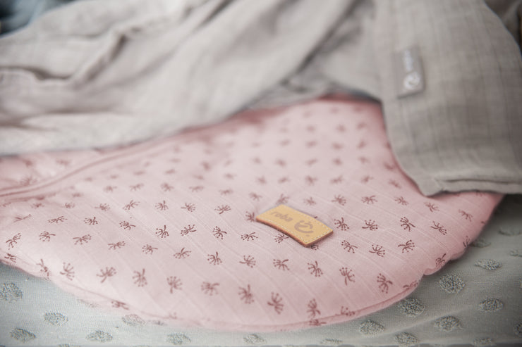 Saco de dormir ecológico 'Lil Planet' rosa/malva, 70 - 110 cm, 100% muselina ecológica (GOTS)