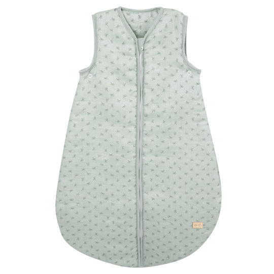 Saco de dormir orgánico 'Lil Planet' frosty green, 70 - 110 cm, de muselina orgánica (GOTS)