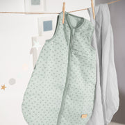 Organic Sleeping Bag 'Lil Planet' frosty green, 70 - 110 cm, 100 % organic muslin (GOTS)