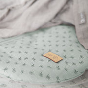 Organic Sleeping Bag 'Lil Planet' frosty green, 70 - 110 cm, 100 % organic muslin (GOTS)