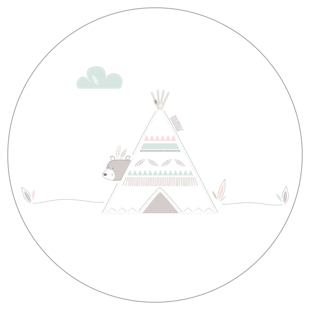 Schlafsack 'Indibär', 70 - 90 cm, ganzjährig, aus atmungsaktiver Baumwolle, unisex